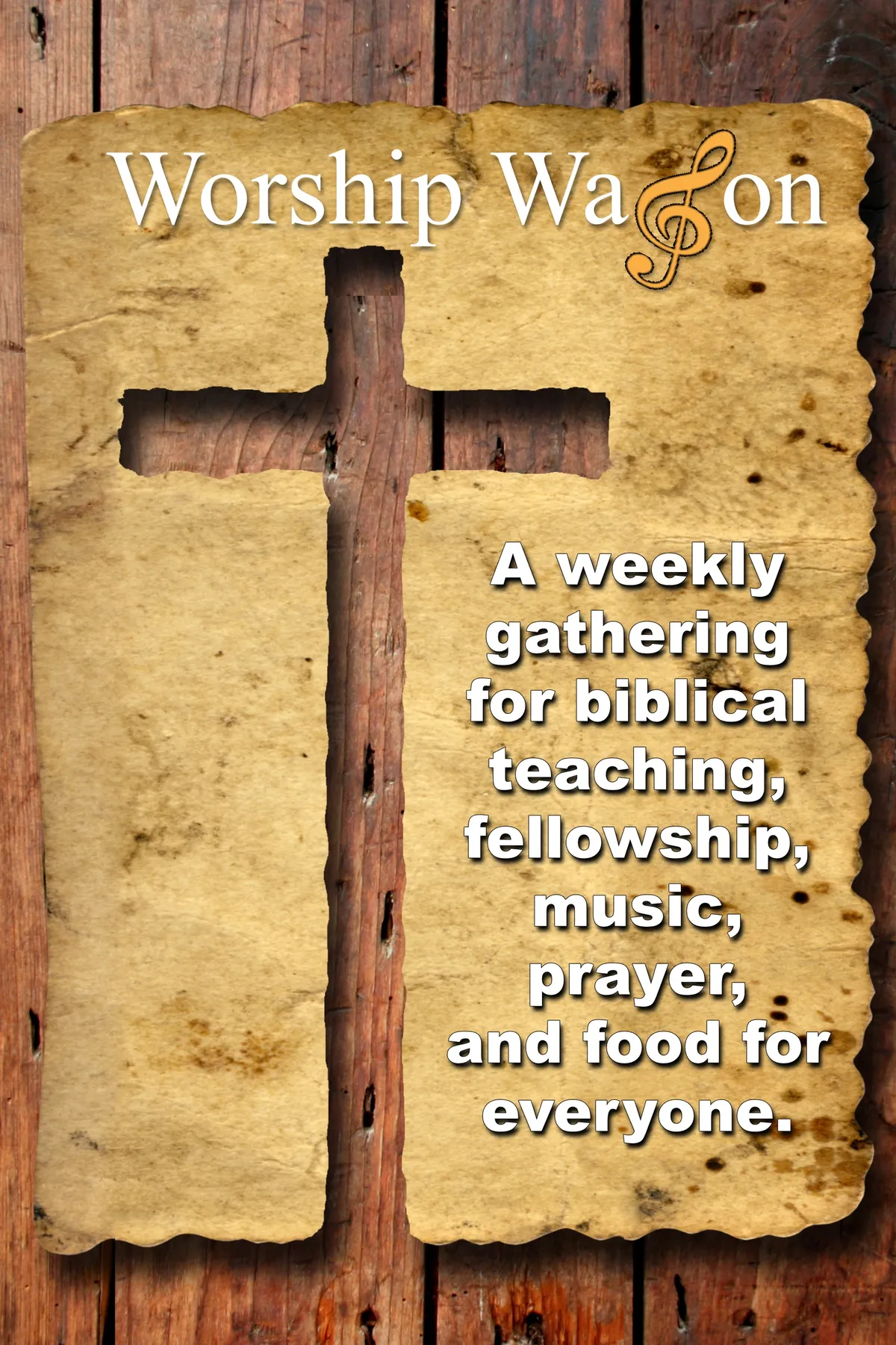 Worship Wagon weekly gathering graphic